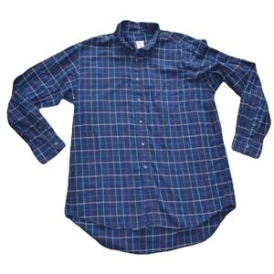 Brooks Brothers Plaid Cotton Button Up L